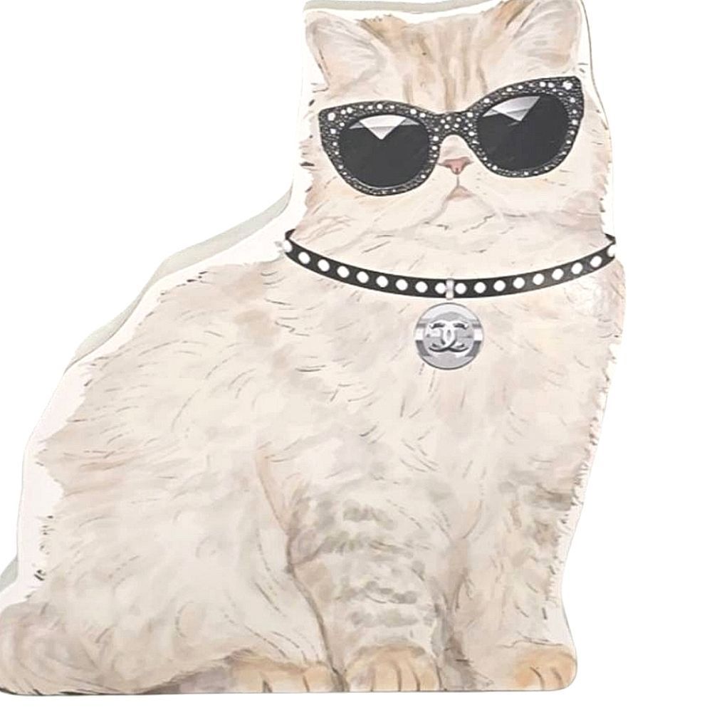 At Home Chanel Stylish Cool Cat Wooden Decor